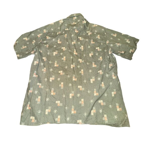 Burma Bibas Shirt Men's Size L 60 Singles Lawn Green Button Down Collared S/S - Picture 4 of 6